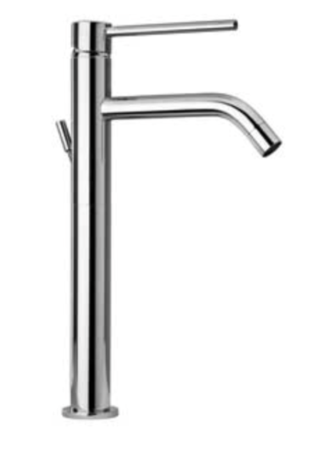 Miscelatore Cilindra Alto Lavabo con Attacco Piletta 1"1/4