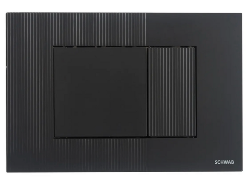 Placca doppio scarico ABS bianca METIS
