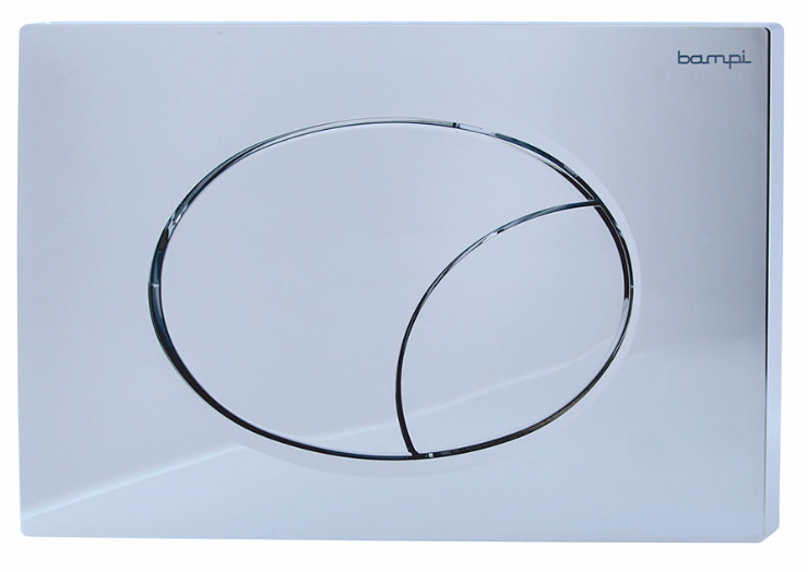Placca FLOW doppio tasto per cassetta vaso