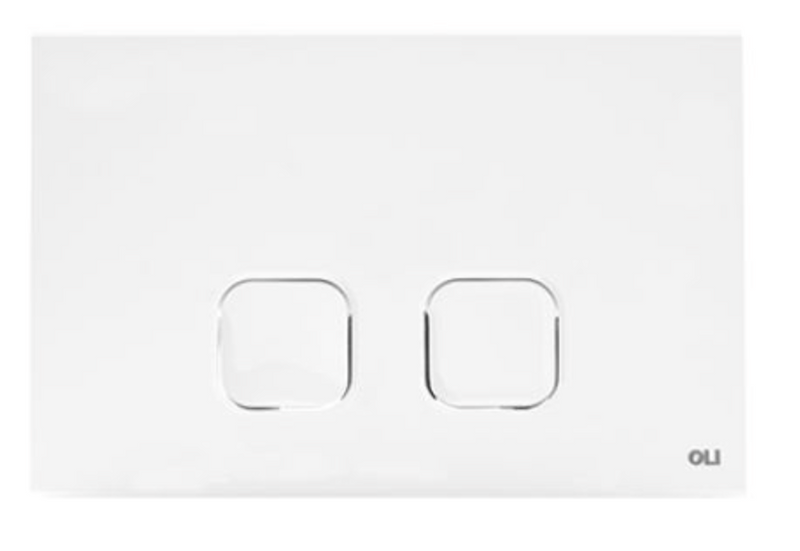 Placca PLAIN doppio tasto per cassetta vaso OLI 74