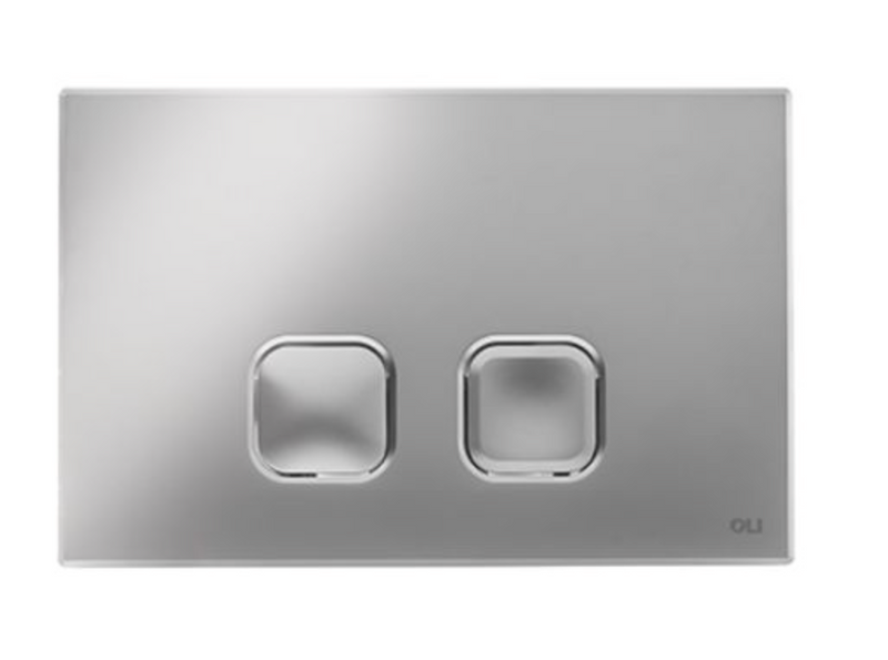 Placca PLAIN doppio tasto per cassetta vaso OLI 74