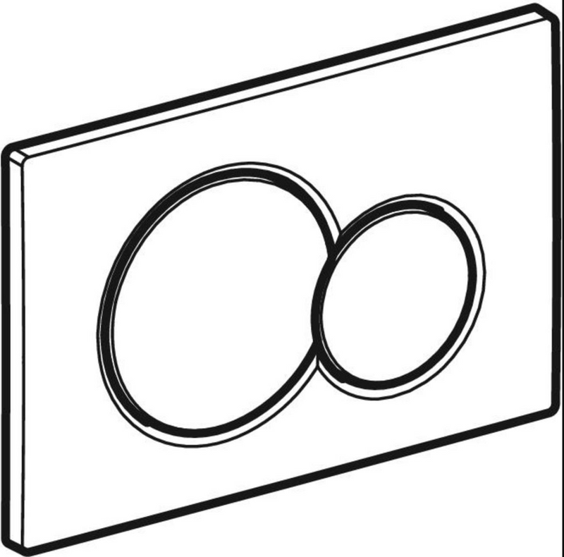 Placca Sigma 01 per cassetta WC